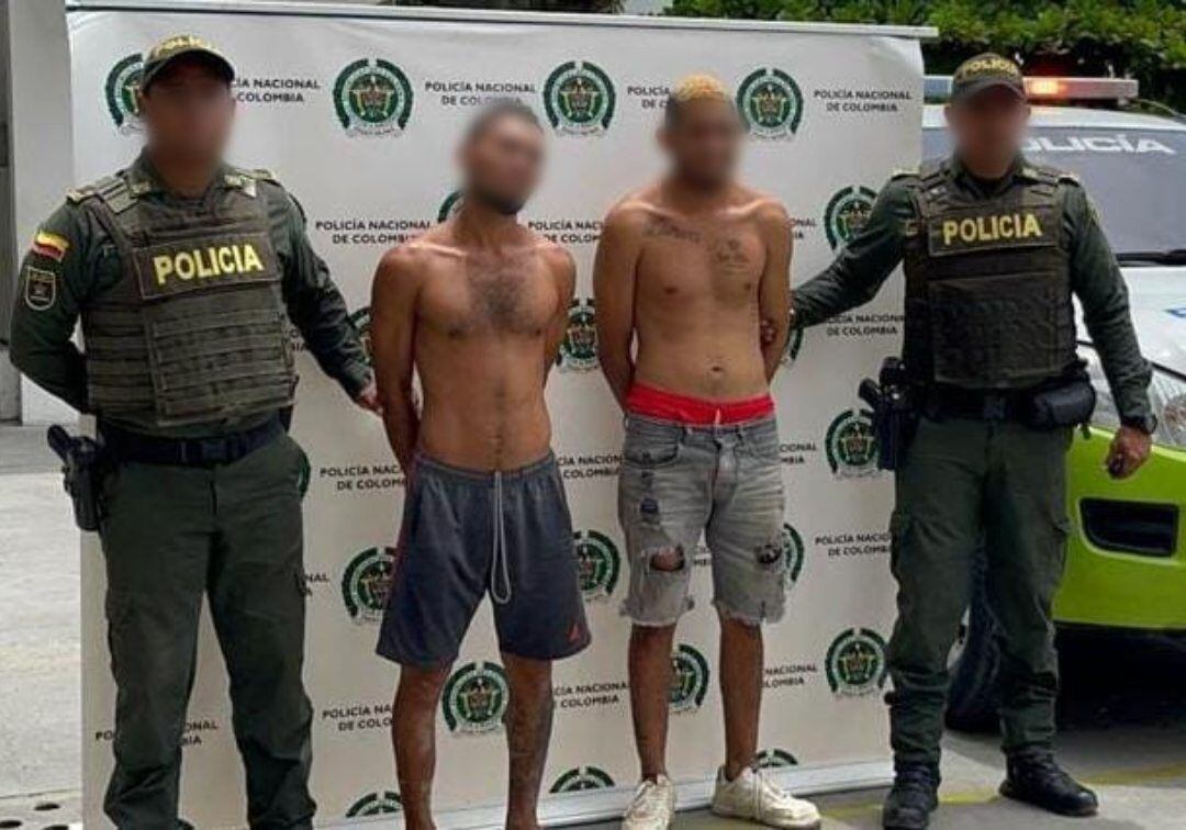 Los capturados ya fueron puesto a disposición de la Fiscalía. Crédito: Cortesía.