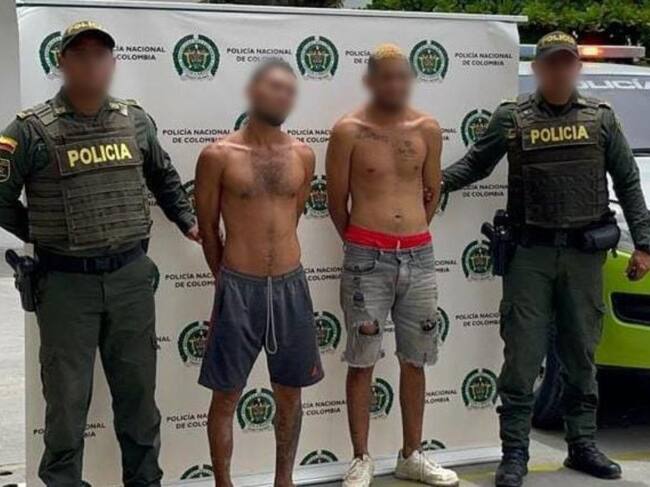 Los capturados ya fueron puesto a disposición de la Fiscalía. Crédito: Cortesía.