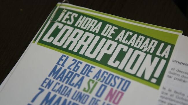 Todo listo para la Consulta Anticorrupción el domingo 26 de agosto. Foto: Colprensa
