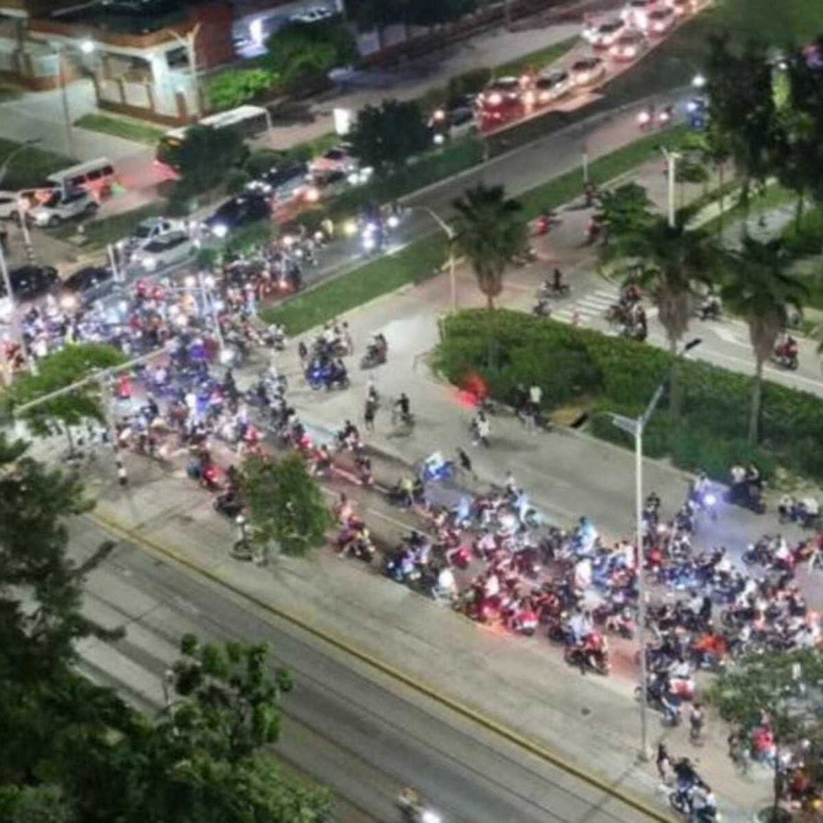 Policía impuso 350 comparendos por caravana de motociclistas no autorizada en Barranquilla