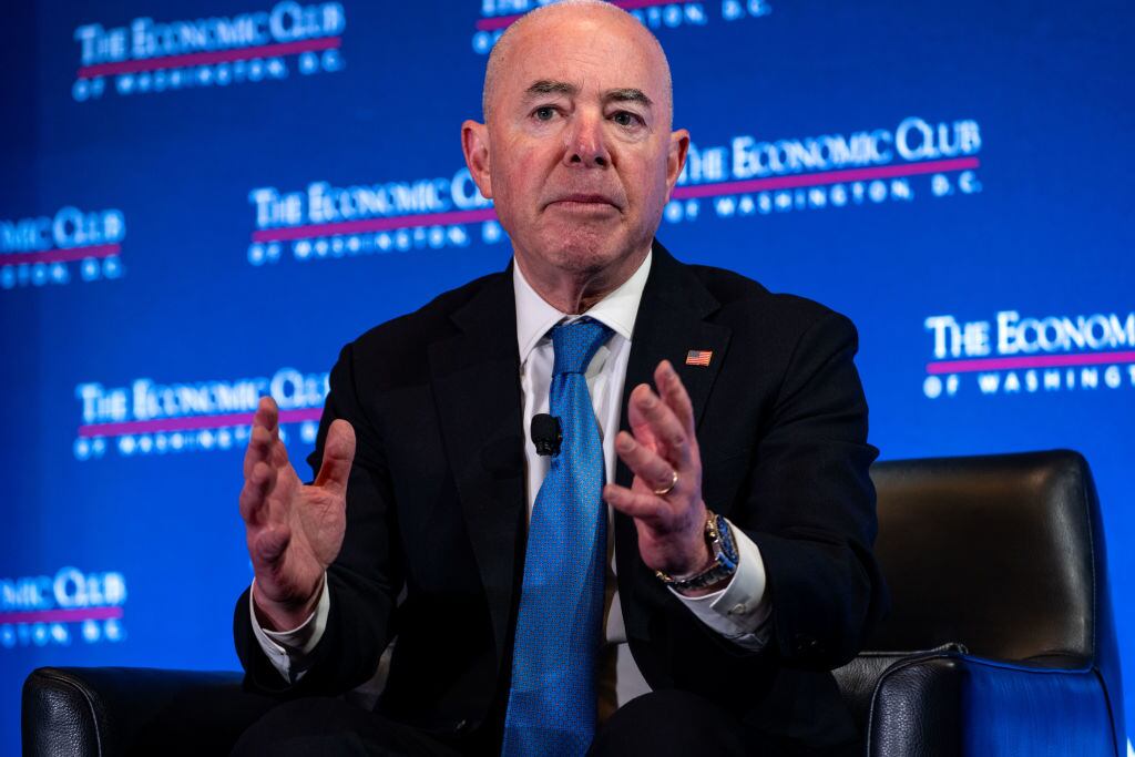 Alejandro Mayorkas. (Photo by Kent Nishimura/Getty Images)