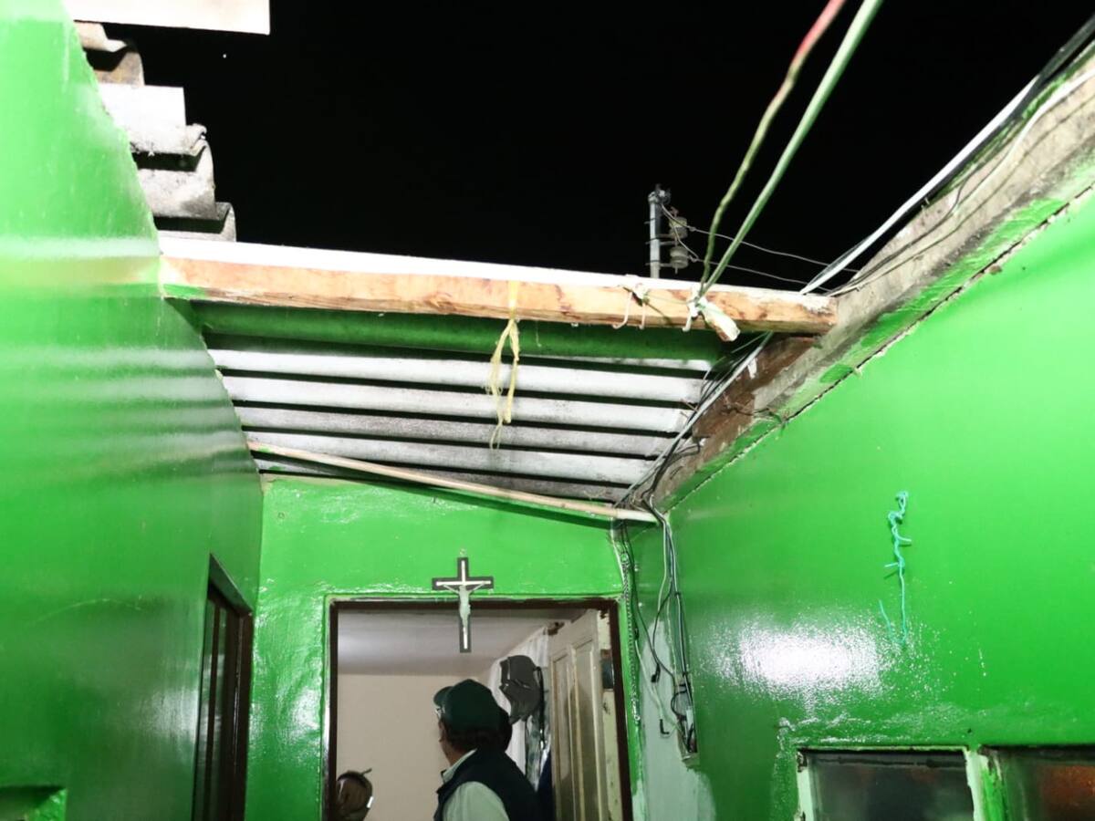 Vendaval dejó 37 viviendas afectadas en Tunja