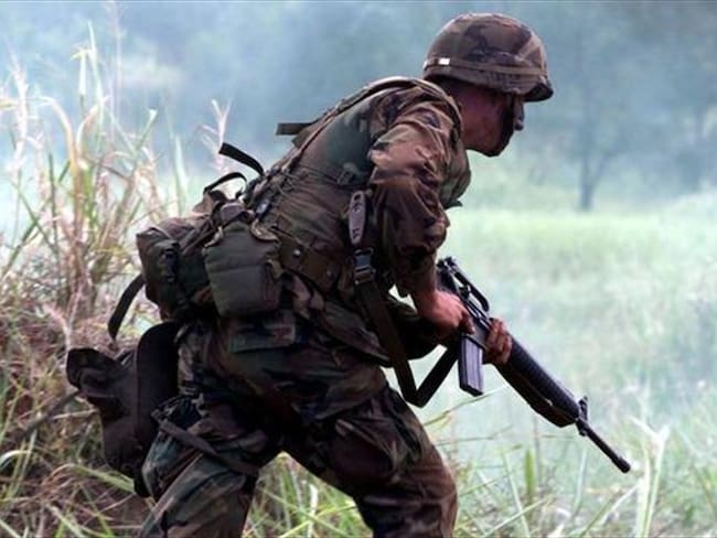 Soldado fue asesinado por francotirador en el Catatumbo. Foto: Colprensa