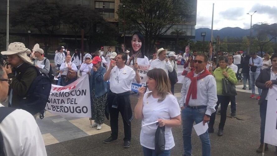 Protesta de afectados de Elite y Estraval. Foto: La W