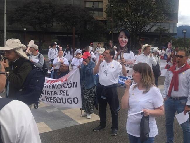 Protesta de afectados de Elite y Estraval. Foto: La W