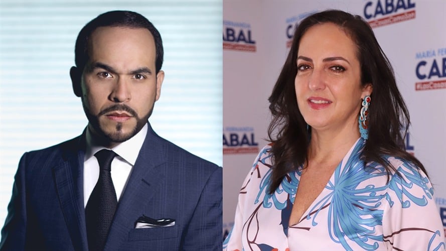 Abogado Abelardo De La Espriella y precandidata María Fernanda Cabal. Foto: Colprensa externos / Colprensa-Álvaro Tavera