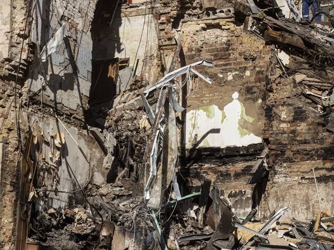 Ataque con drones en Kiev. (Photo by Metin Aktas/Anadolu Agency via Getty Images)