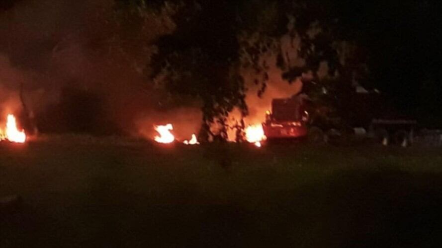 Atentado contra base aérea en Casanare dejó una suboficial herida. Foto: @charoguerra en Twitter