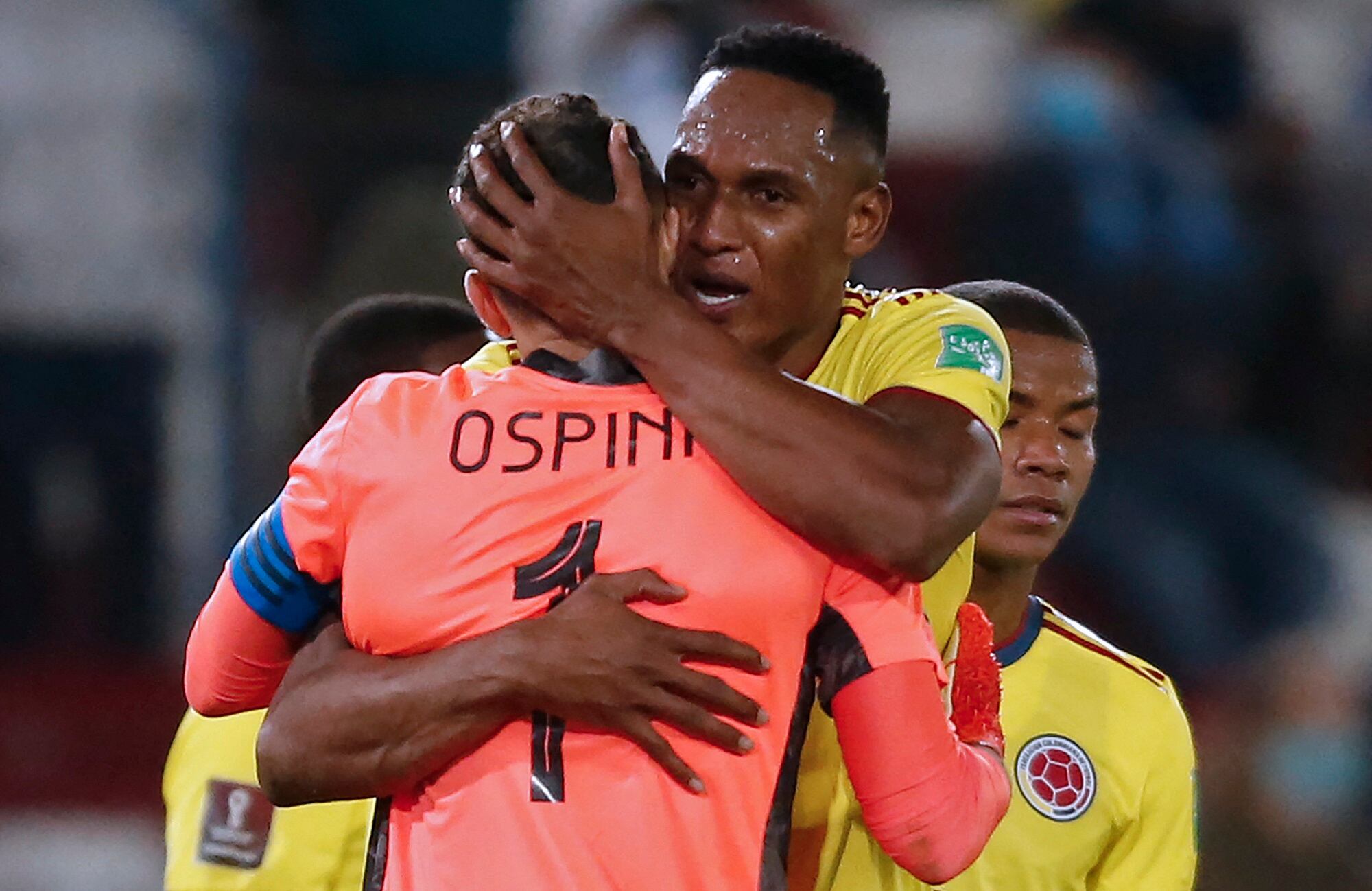 David Ospina y Yerry Mina en la Selección Colombia