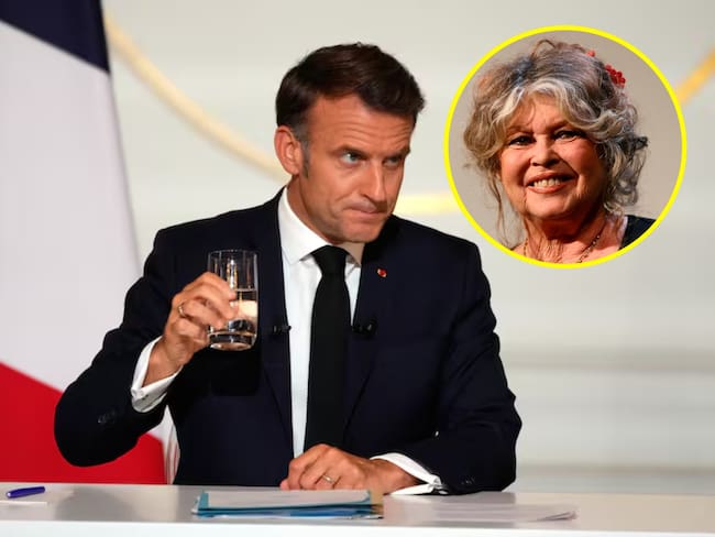 Emmanuel Macron y Brigitte Bardot