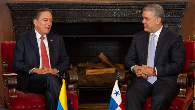 Encuentro entre Iván Duque y Laurentino Cortizo para fortalecer vínculos con Panamá. Foto: Presidencia