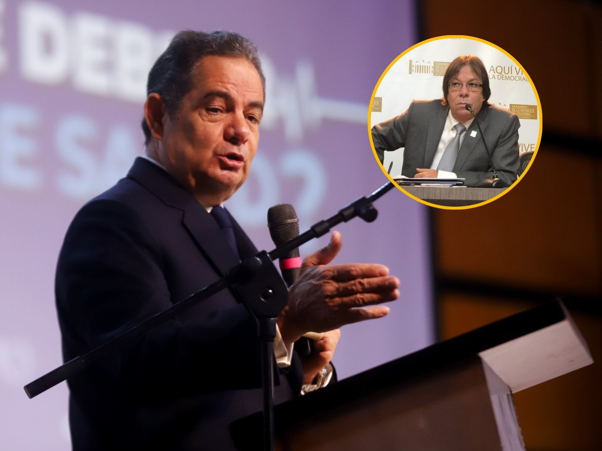 Germán Vargas Lleras y César Lorduy, presidente del CNE, Fotos: Colprensa y Cortesía.