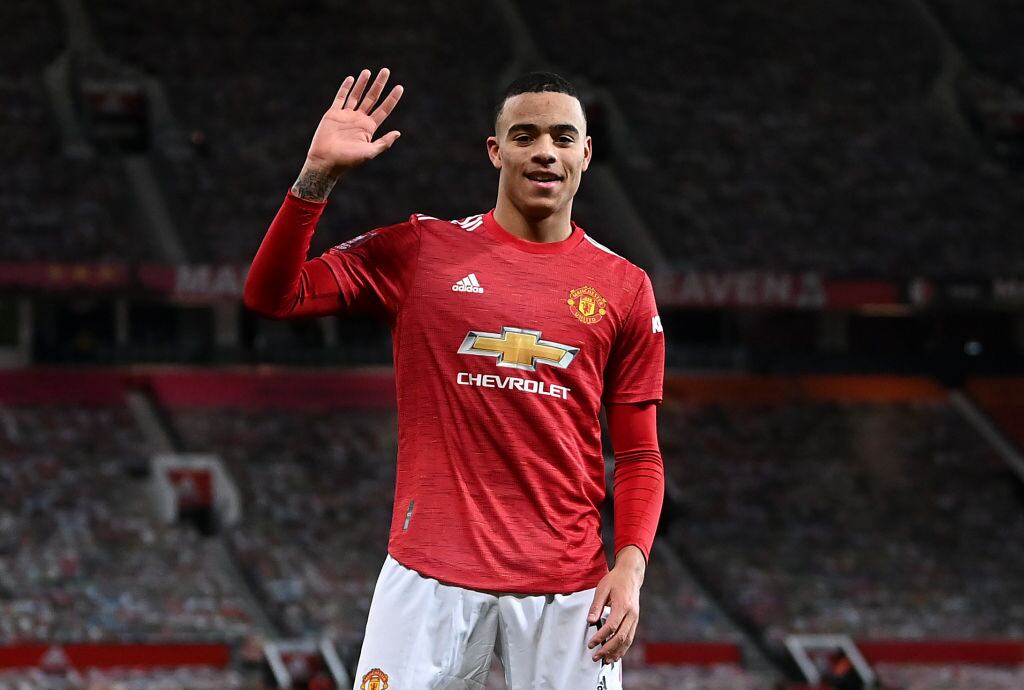 Mason Greenwood, futbolista del Manchester United. Foto: Laurence Griffiths/Getty Images.