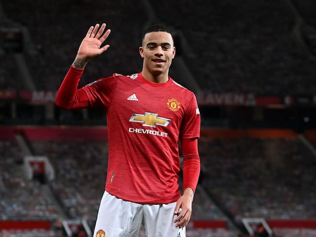 Mason Greenwood, futbolista del Manchester United. Foto: Laurence Griffiths/Getty Images.
