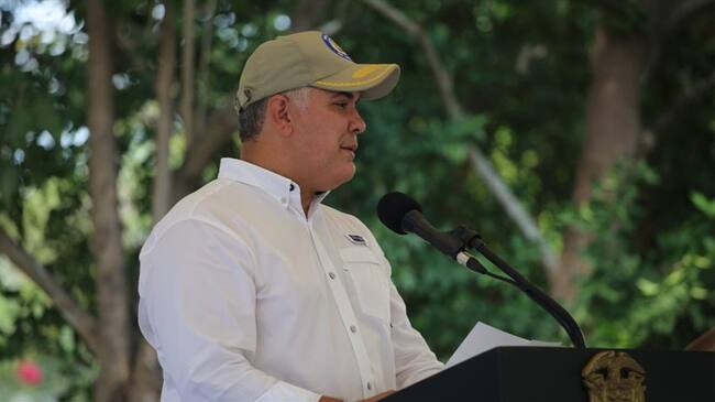 Duque confirma recaptura de alias ‘El Zarco’. Foto: Presidencia de la República