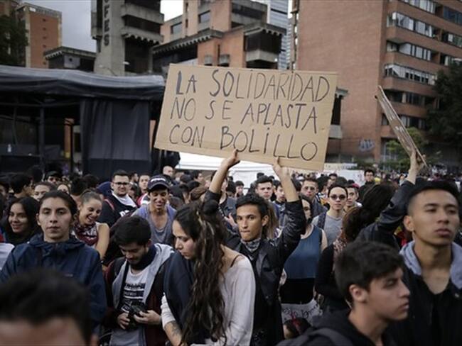 Protestas estudiantiles. Foto: Colprensa