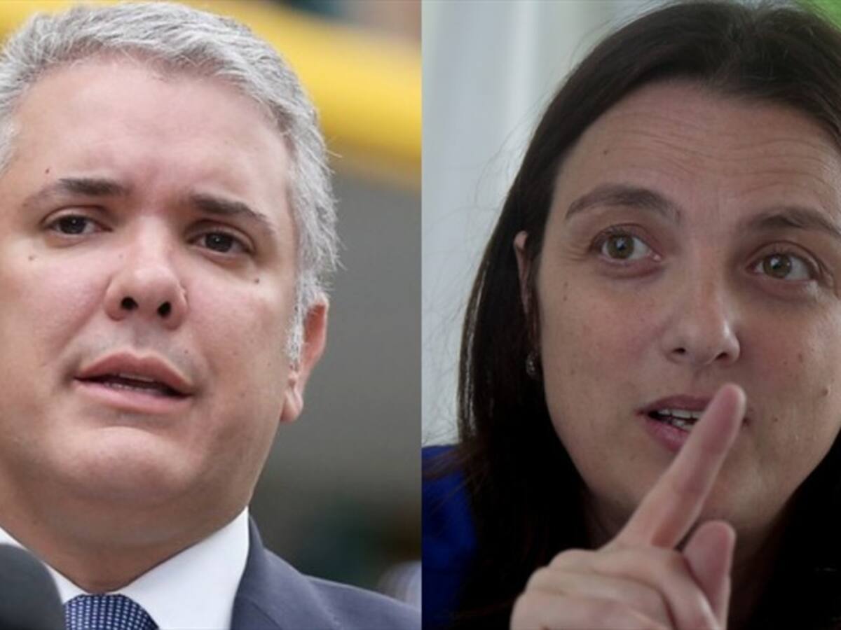 Su talante, de ser frentera y transparente, lo acompañamos: Duque apoya a Abudinén
