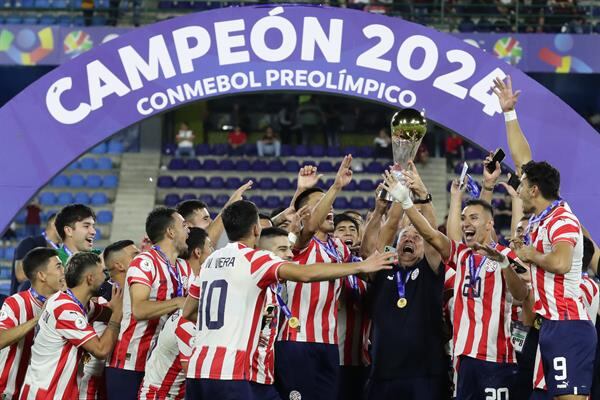 Paraguay, campeón del Preolímpico sudamericano. Foto: EFE.