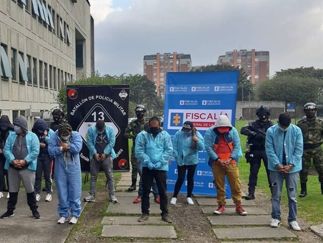 El abundante material obtenido por la Fiscalía evidenció que ‘La Empresa’ inició su actuar ilegal en el sector de ‘El Bronx’, en el centro de Bogotá. Foto: Cortesía/ Fiscalía.