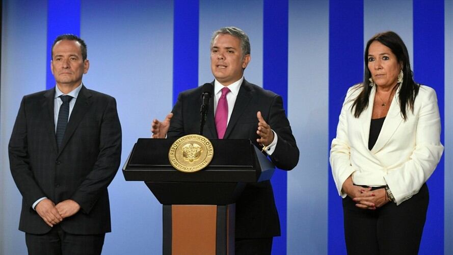 El presidente Iván Duque anunció que el Gobierno presentará un proyecto de ley en el Congreso para ampliar la Ley de Víctimas por 10 años más. Foto: Presidencia