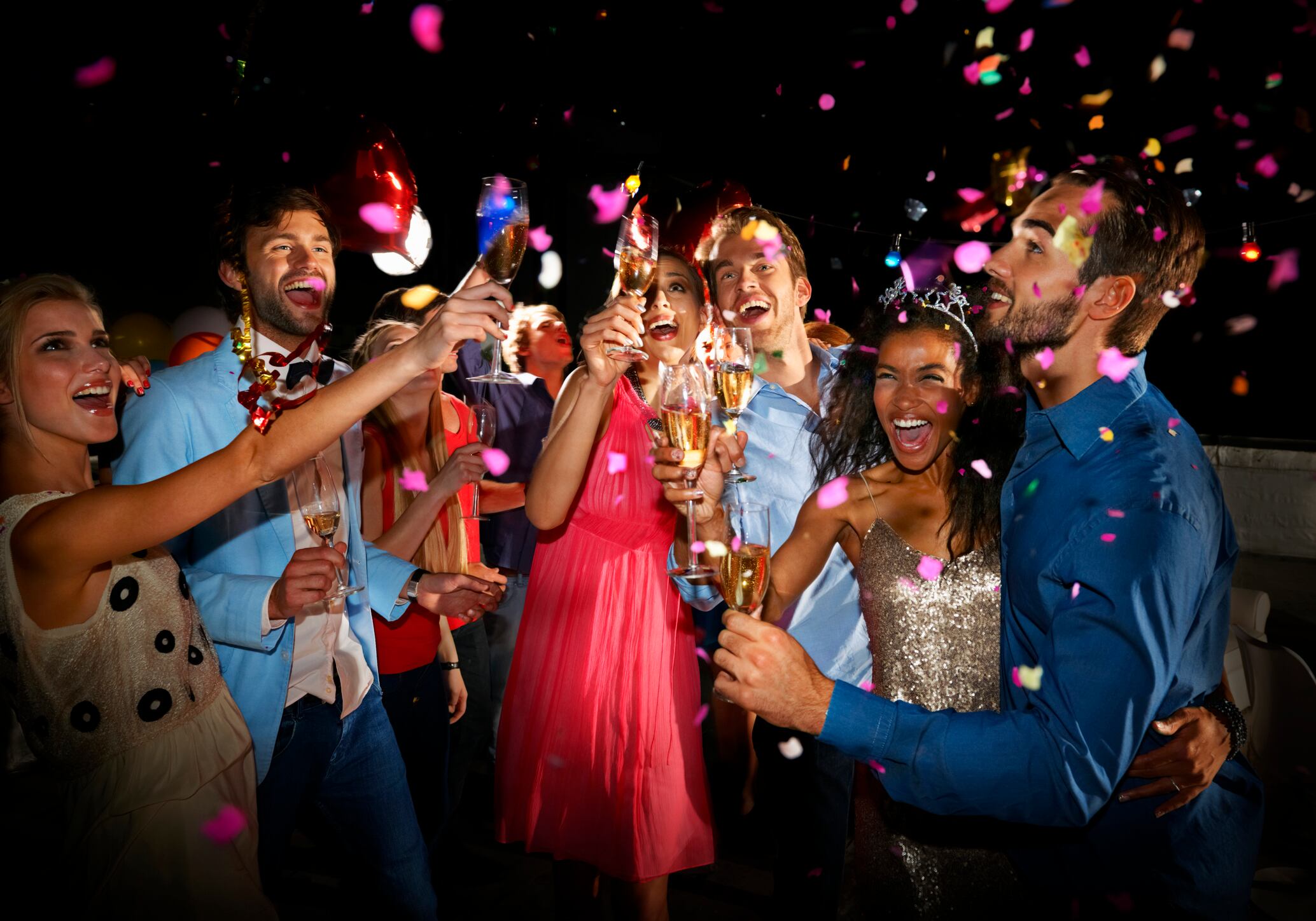 Celebración de Fin de Año. Foto: Getty Images.