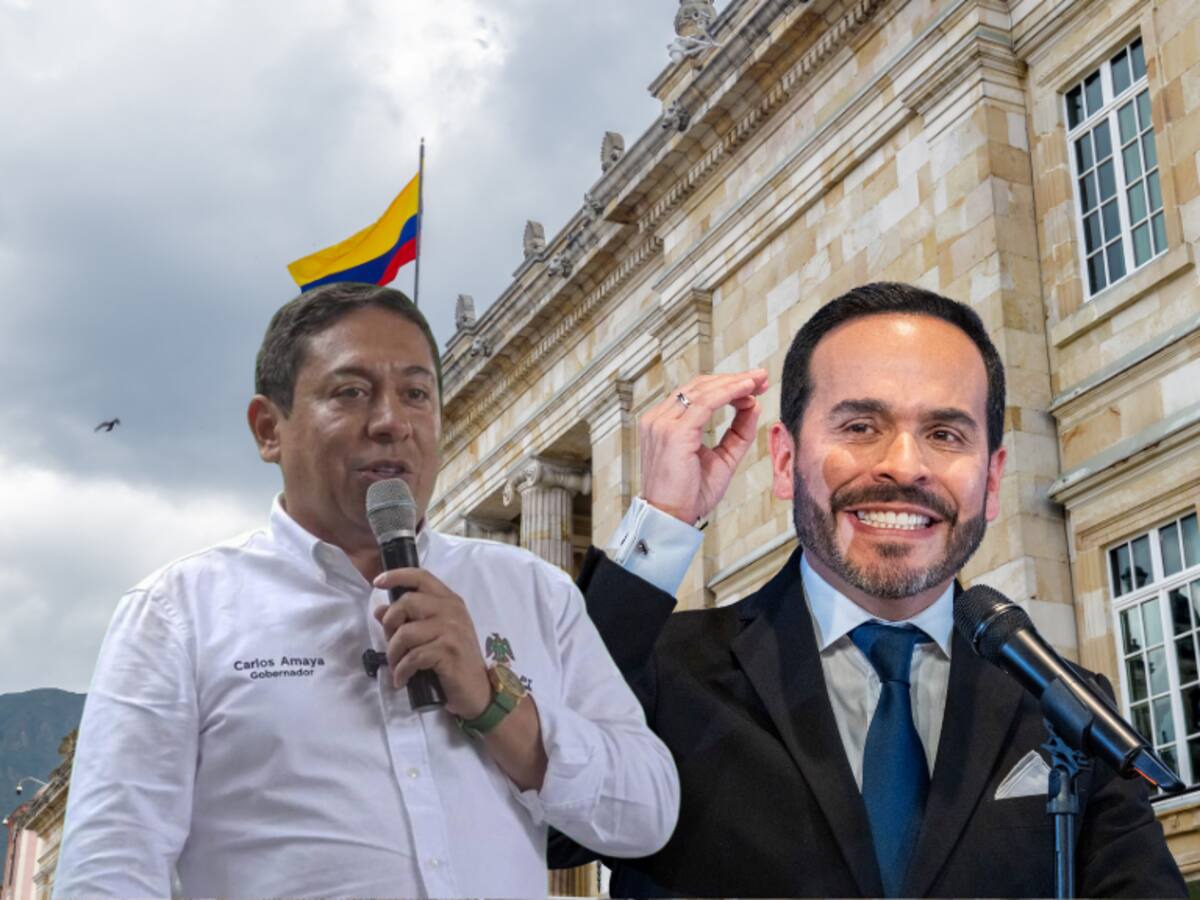 ¿El gobernador Carlos Amaya asistió a la posesión del presidente Abelardo De La Espriella?