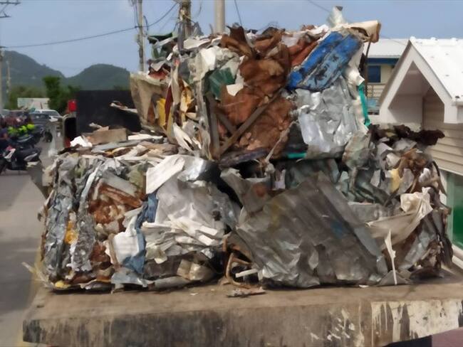 La devastación dejó tras de sí miles de toneladas de escombros, se han sacado 24.000 de ellas y aún hay acopios llenos de material inservible.. Foto: Augusto Puello/El Caribe Respira
