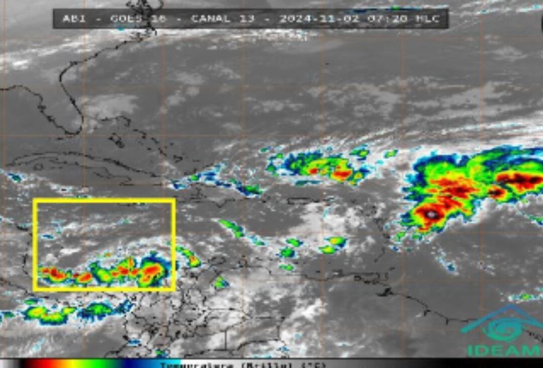 Alerta de ciclón. Foto: Ideam.