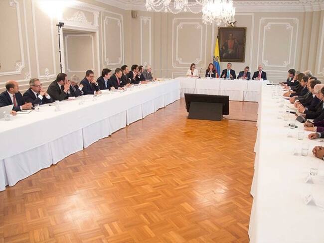 Duque invitó al Consejo Gremial al pacto para ajustar acuerdos de paz. Foto: Presidencia