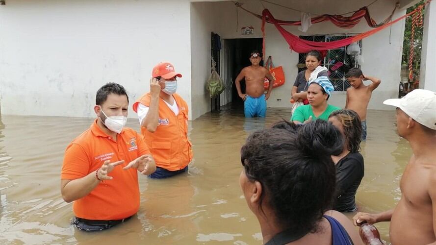 Ya son 37 mil personas damnificadas por las inundaciones en el Magdalena . Foto: Gobernación del Magdalena