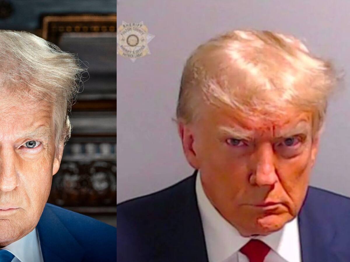 Trump publicó su retrato oficial como presidente, similar a su foto policial