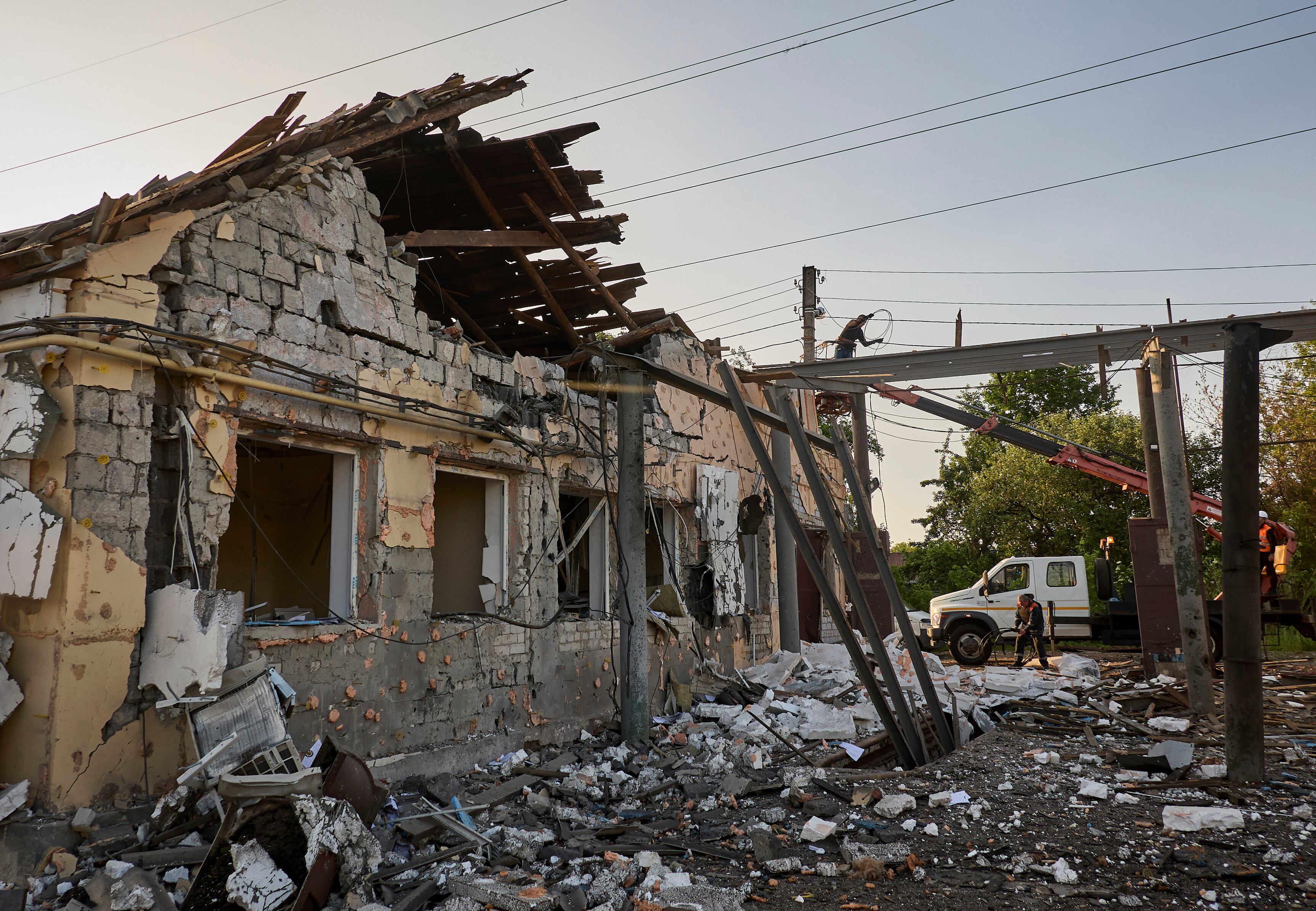 Nuevo ataque de Rusia con drones a territorio ucraniano.  (Rusia, Ucrania) EFE/EPA/SERGEY KOZLOV