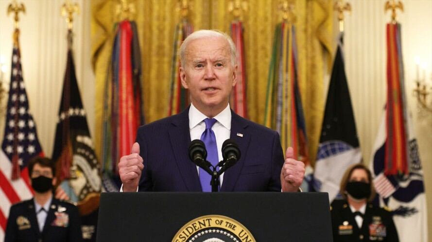 Lucha contra covid-19 "está lejos de haber terminado", dice Biden. Foto: Getty Images