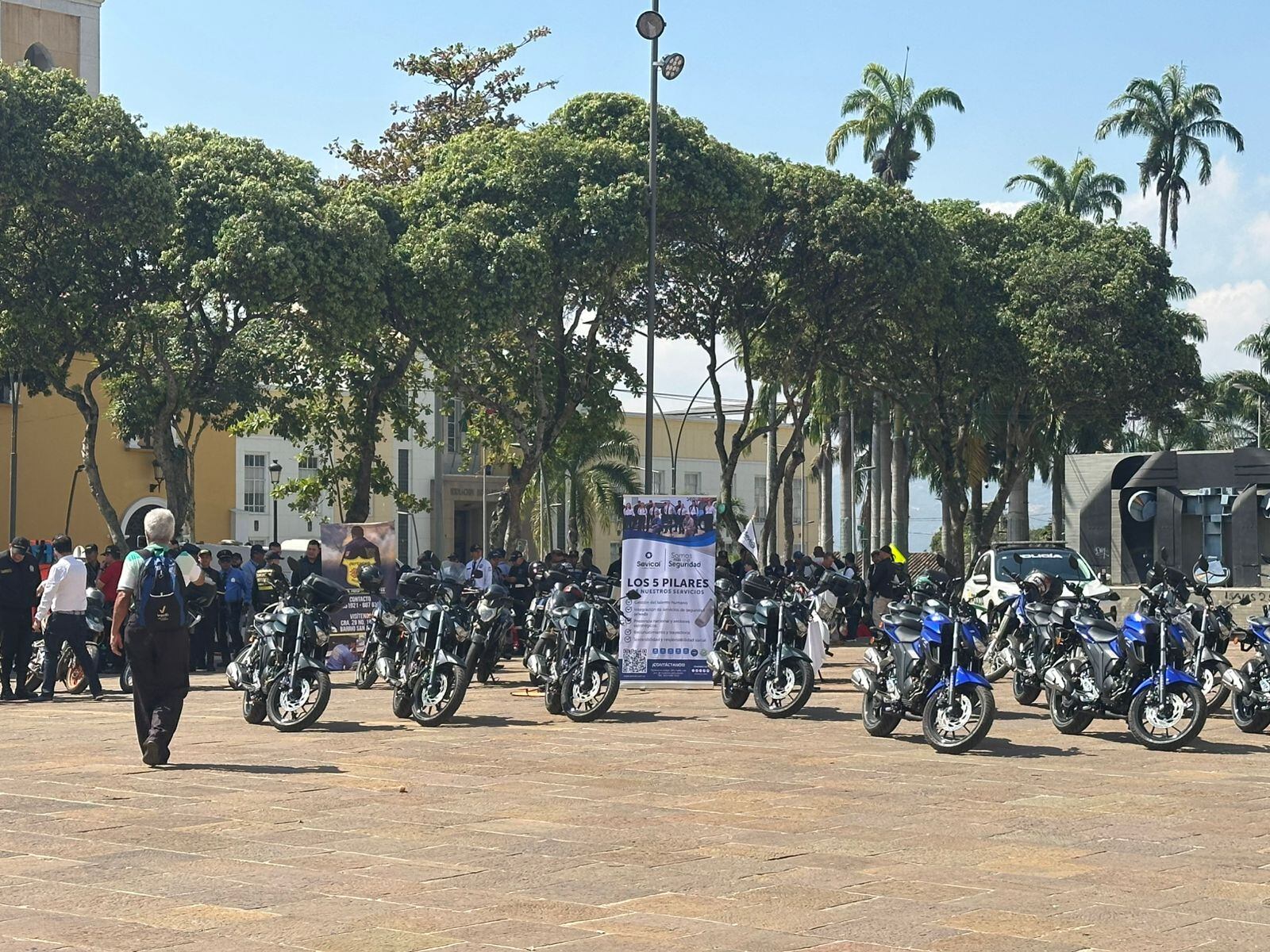 Empresas de seguridad privada se unen al ‘plan candado’ en Bucaramanga. Foto: Alcaldía de Bucaramanga. 