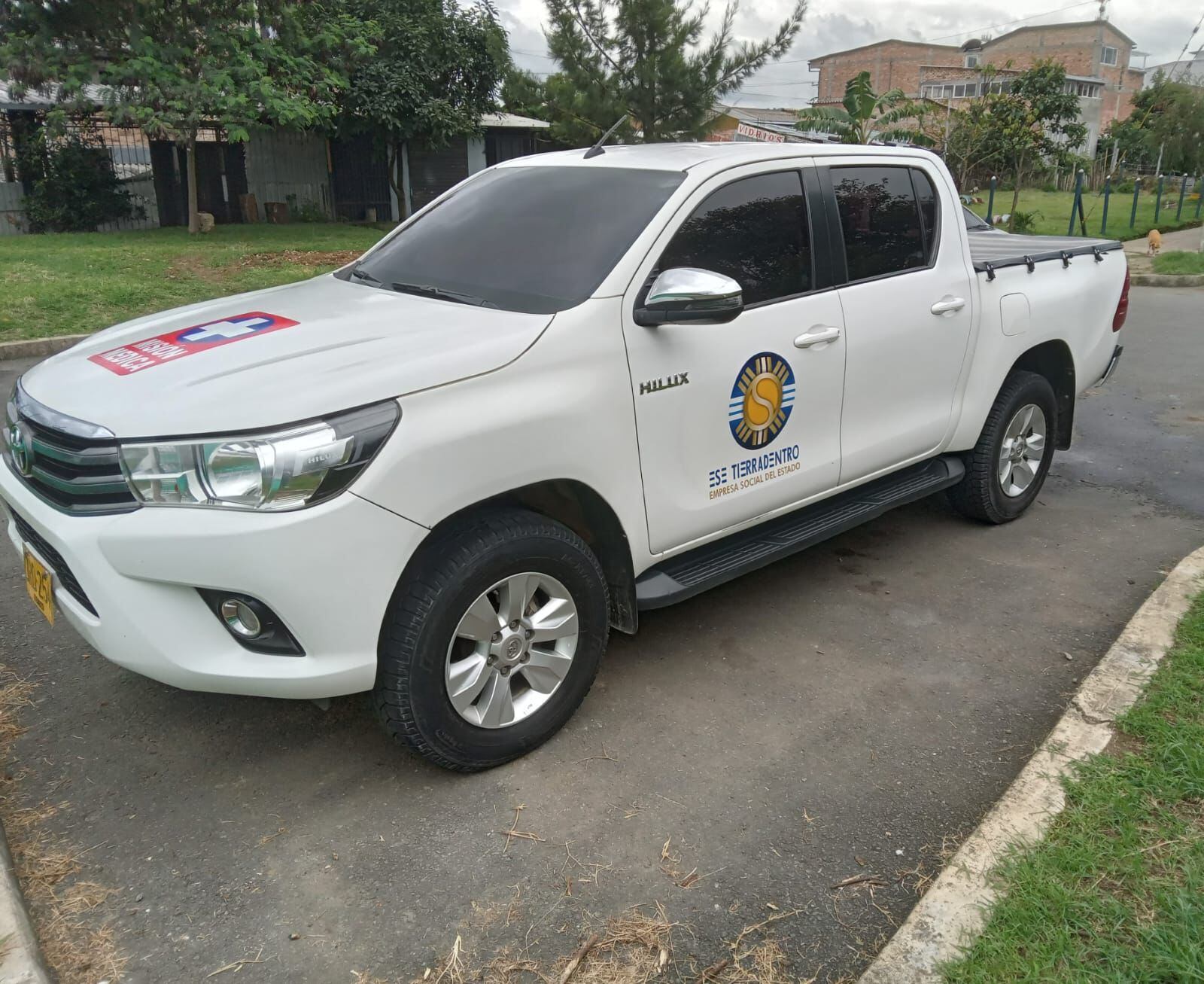 Hasta el momento no se conoce nada el paradero del automotor hurtado. Crédito: Secretaría de Salud del Cauca.