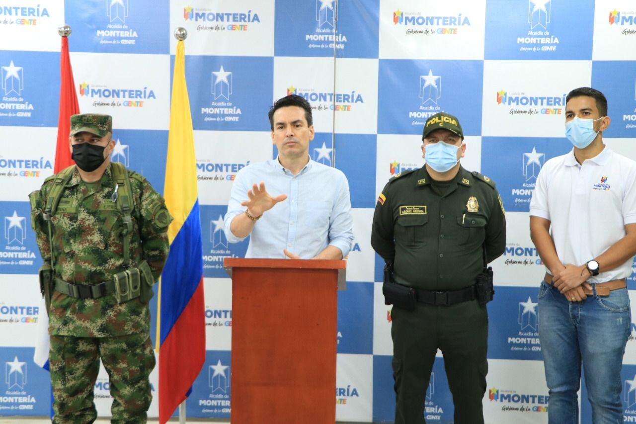 Decretan medidas restrictivas por ola de criminalidad en Montería. Foto: prensa Alcaldía Montería.