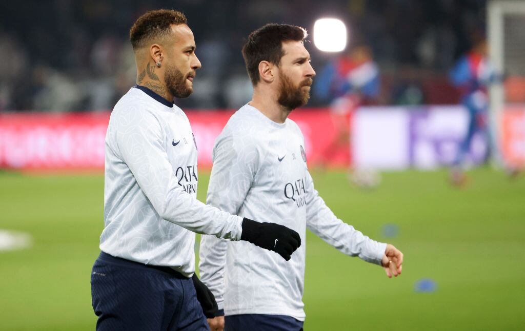 Neymar Jr y Lionel Messi en el Paris Saint Germain. Foto: Jean Catuffe/Getty Images.