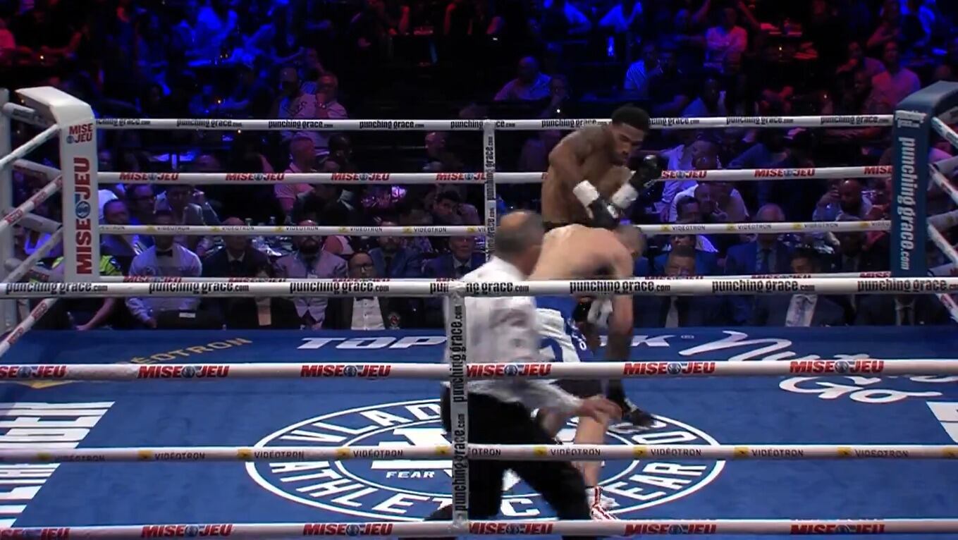 Pelea entre Osleys Iglesias y Shvedenko. Foto: Captura de pantalla.