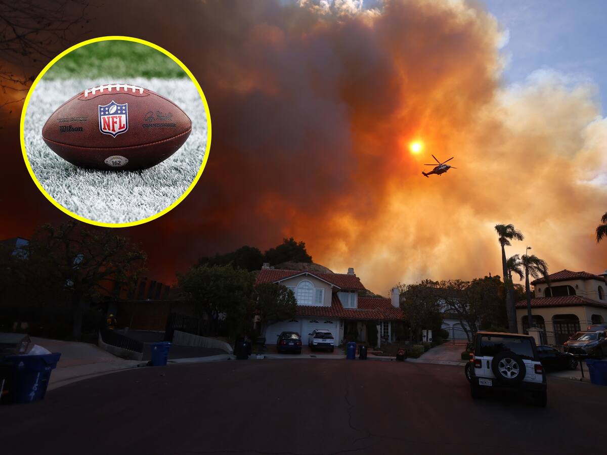 La NFL sigue situación de incendios en Los Angeles, donde se jugará el Rams-Vikings