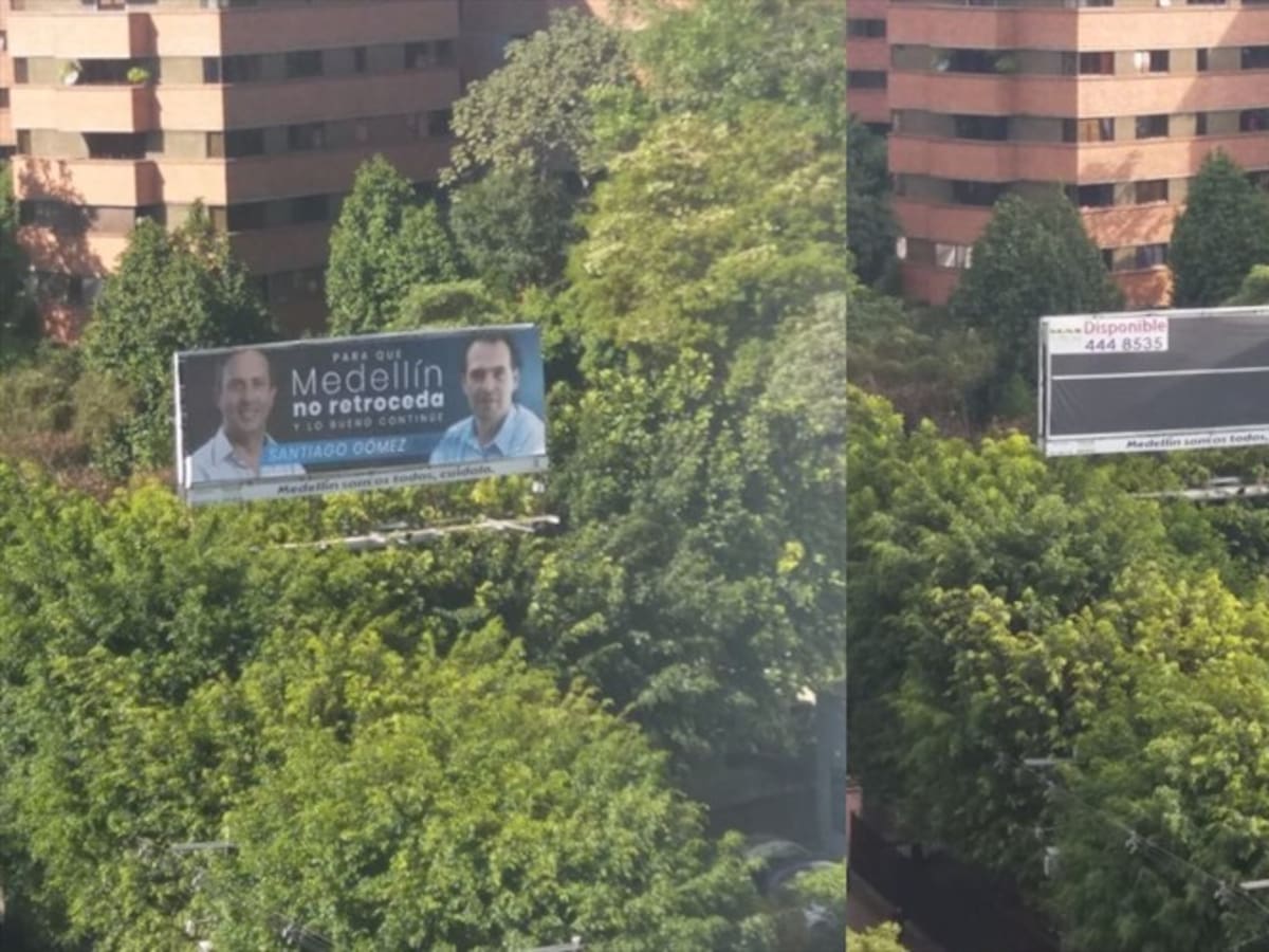 Desmontan valla del candidato que se hace llamar “el de Fico”