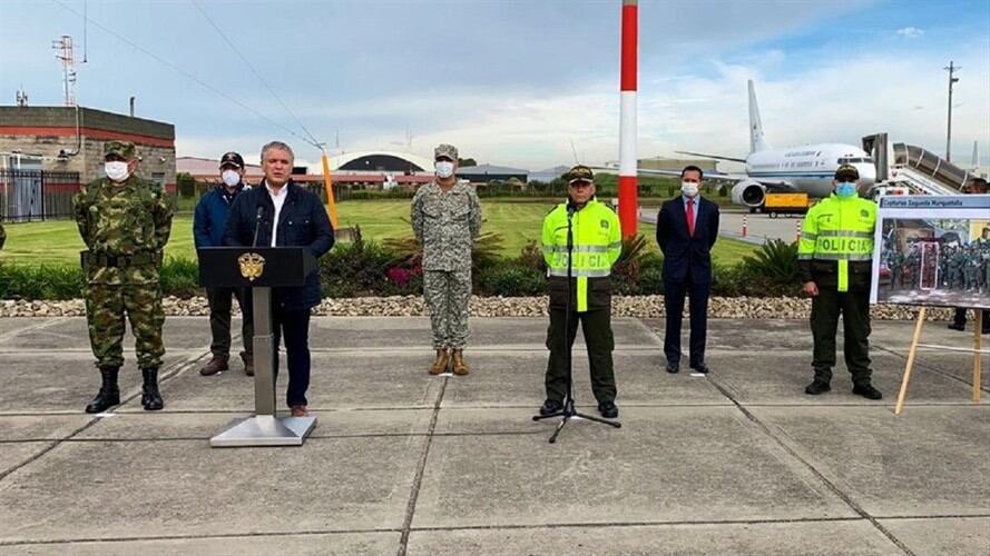 El mandatario informó que esta disidencia de las Farc hace presencia en territorio venezolano . Foto: Cortesía Presidencia