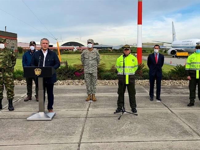 El mandatario informó que esta disidencia de las Farc hace presencia en territorio venezolano . Foto: Cortesía Presidencia