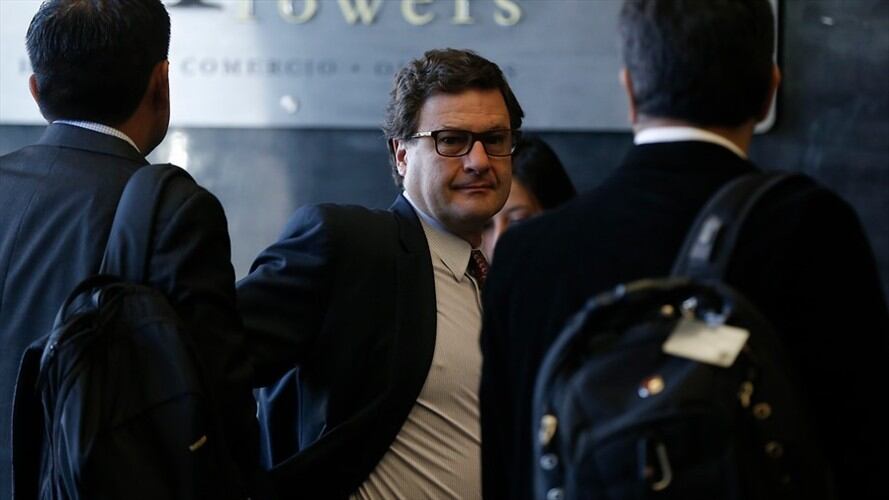Luis Fernando Andrade, director de la Agencia Nacional de Infraestructura, se presentó en entrevista ante la Fiscalía por caso de Odebrecht. Foto: Colprensa - Juan Páez