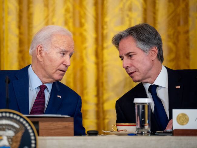 Joe Biden y Antony Blinken. (Photo by Andrew Harnik/Getty Images)