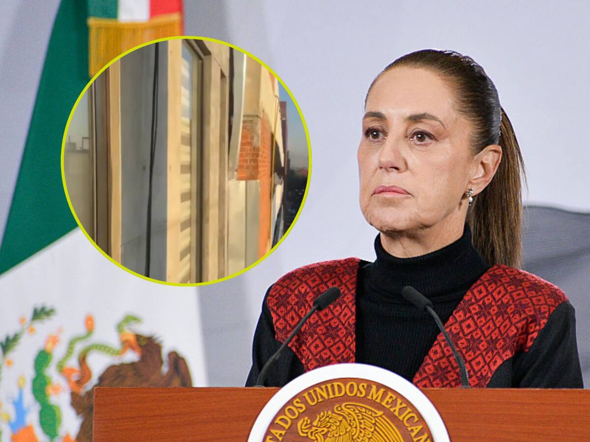 Video: Fuerte temblor en México obligó a la presidenta Sheinbaum a suspender conferencia
