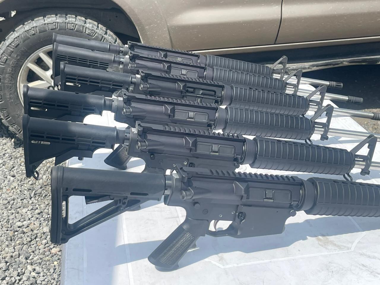 Armamento incautado en Popayán. Crédito: Policía Nacional.