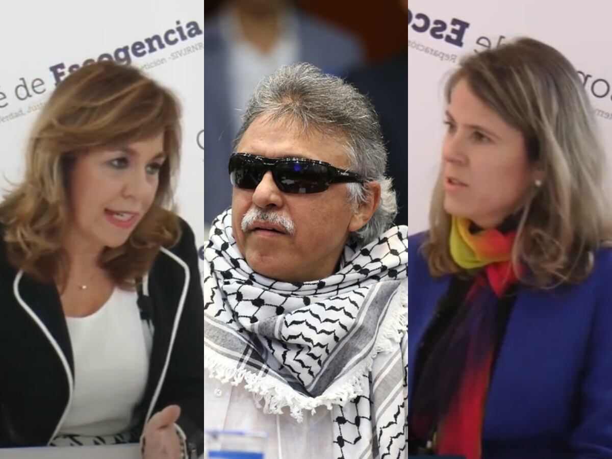Claudia López Díaz, Jesús Santrich y Ana Caterina Heyck. Fotos: Cortesía
