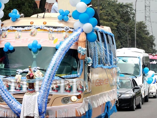 Suspenden temporalmente las caravanas de la Virgen del Carmen en Bogotá