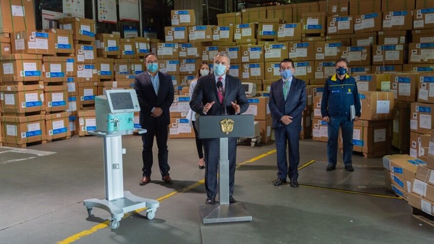 Gobierno le entregará a Bogotá 300 ventiladores esta semana . Foto: presidencia