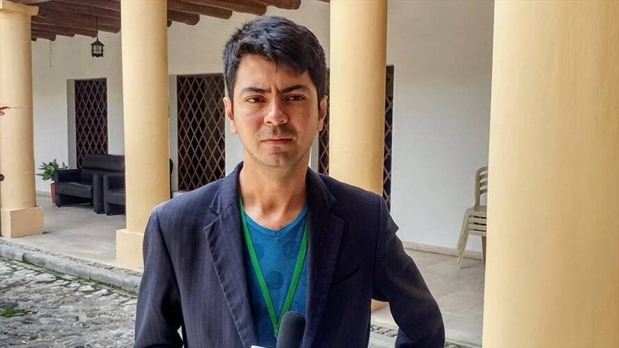 Fabrit Cruz, reportero en Valle y Cauca . Foto: Cortesía Fabrit Cruz